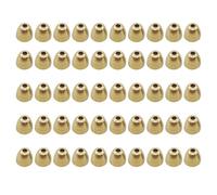 Perles de tête de mouche - Gêtes de cône en laiton | Fly Legy Slotted Conehead Perles | 50pieces conehead perles cône en laiton | Tête ronde | 3 tailles qui leades perles en cuivre Ma