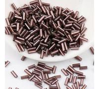 Perles de tube clairon en verre, entretoise, 600/900 pièces 2x4.0mm 2x6mm, breloque cylindrique tchèque for bricolage robe cristal, fabrication nouvelle(Bean Purple,2x6mm 600pcs)