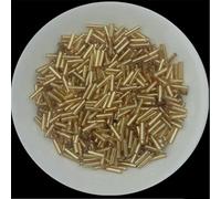 Perles de tube de verre, Entretoise, 10 g/paquet de perles tchèques dorées multi-tailles, clairons for la fabrication bijoux, broderie, accessoires couture DIY(6mm)