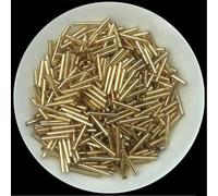 Perles de tube de verre, Entretoise, 10 g/paquet de perles tchèques dorées multi-tailles, clairons for la fabrication bijoux, broderie, accessoires couture DIY(14 16mm)