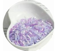 Perles de tube de verre, Entretoise, 2x4,5 mm, couleur d'illusion de nuage crème, perle torsadée en spirale, matériel d'accessoire collier fait à la main for bracelet et(N25)