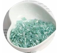 Perles de tube de verre, Entretoise, 2x4,5 mm, couleur d'illusion de nuage crème, perle torsadée en spirale, matériel d'accessoire collier fait à la main for bracelet et(N20)
