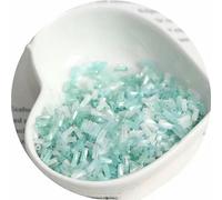 Perles de tube de verre, Entretoise, 2x4,5 mm, couleur d'illusion de nuage crème, perle torsadée en spirale, matériel d'accessoire collier fait à la main for bracelet et(N28)