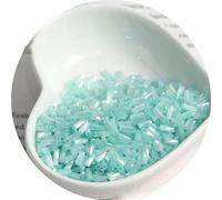 Perles de tube de verre, Entretoise, 2x4,5 mm, couleur d'illusion de nuage crème, perle torsadée en spirale, matériel d'accessoire collier fait à la main for bracelet et(N18)