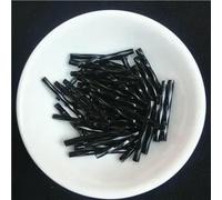 Perles de tube de verre, Entretoise, 36 pièces/lot, 2.5mm x 25mm, graine tchèque torsadée, clairons, fabrication de bijoux/vêtements for femmes, accessoires couture(Black)
