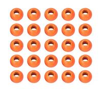 Perles De Tungstène Orange, 25 Pcs Orange 2.0-4.6mm Fendue Attachant des Mouches Liant Les Mouches Liant Les Perles De Tungstène Mouche Fixant Les Matériaux(3.8mm)