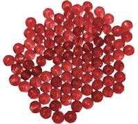 Perles de verre - à facettes - 140 pièces - 4 mm - Rouge