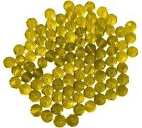 Perles de verre - à facettes - 160 pièces - 3 mm - Jaune