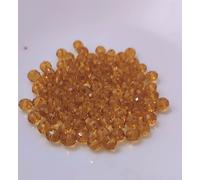 Perles de verre - à facettes - 60 pièces - 10 mm - orange foncé