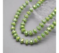 Perles de verre cristal en forme de roue colorée, 8 mm, 30 pièces/sachet, perles rondes à facettes pour la création de bijoux et accessoires (bracelets, etc.) - C6-5x8mm (lot de 30).