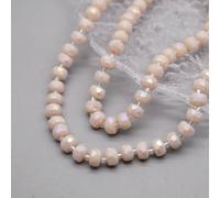 Perles de verre cristal facettées rondes en forme de roue chromatique, 8 mm, 30 pièces/sachet, pour la création de bijoux et accessoires (bracelets, etc.) - C15 - Lot de 30 perles de 5 x 8 mm