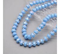 Perles de verre cristal facettées rondes en forme de roue chromatique, 8 mm, 30 pièces/sachet, pour la création de bijoux et accessoires (bracelets, etc.) - C4-5 x 8 mm