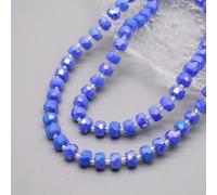 Perles de verre cristal facettées rondes en forme de roue chromatique, 8 mm, 30 pièces/sachet, pour la création de bijoux et accessoires (bracelets, etc.) - C10-5x8mm (lot de 30).