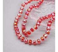 Perles de verre cristal facettées rondes en forme de roue chromatique, 8 mm, 30 pièces/sachet, pour la création de bijoux et accessoires (bracelets, etc.) - B2 - Lot de 30 perles de 5 x 8 mm