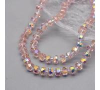 Perles de verre cristal facettées rondes en forme de roue colorée, 8 mm, 30 pièces/sachet, pour la création de bijoux, bracelets et accessoires DIY - B16 - Lot de 30 perles de 5 x 8 mm