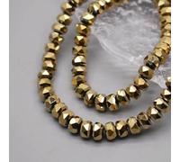 Perles de verre cristal facettées rondes en forme de roue colorée, 8 mm, 30 pièces/sachet, pour la création de bijoux, bracelets et accessoires DIY - B14 - Lot de 30 perles de 5 x 8 mm