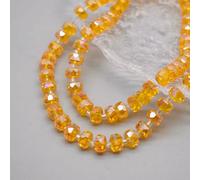 Perles de verre cristal facettées rondes en forme de roue colorée, 8 mm, 30 pièces/sachet, pour la création de bijoux et accessoires (bracelets, etc.) - B6 - Lot de 30 perles de 5 x 8 mm