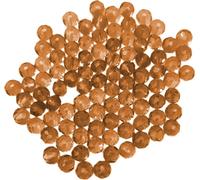 Perles de verre - type 'facettes' - 60 pièces - 10 mm - Or rose