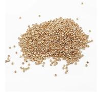 Perles d'espacement à sertir en or, argent et cuivre(KC Gold,2mm 500pcs)