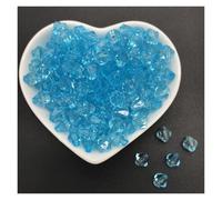Perles d'espacement en acrylique de 6 mm, 8, 10, perles cristal bicône à facettes for la fabrication bijoux(Sky Blue,8mm 100pcs)