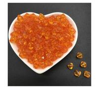 Perles d'espacement en acrylique de 6 mm, 8, 10, perles cristal bicône à facettes for la fabrication bijoux(Orange,8mm 100pcs)