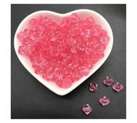 Perles d'espacement en acrylique de 6 mm, 8, 10, perles cristal bicône à facettes for la fabrication bijoux(Pink,6mm 200pcs)