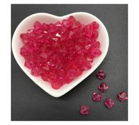 Perles d'espacement en acrylique de 6 mm, 8, 10, perles cristal bicône à facettes for la fabrication bijoux(Rose,6mm 200pcs)