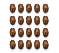 Perles d'espacement en bois vintage multiformes, grand trou, tresses lâches for dreadlocks, bricolage, macramé, chapelet, bracelet, artisanat Pour DéCoration De Bricolage(Egg Shape 500Pcs)