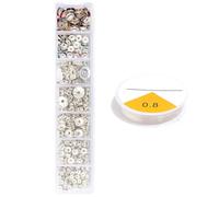 Perles d'espacement en strass faites à la main avec cristaux pour les créateurs de bijoux et les designers, fournitures de fabrication de bijoux