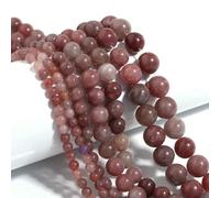 Perles d'espacement rondes en pierre naturelle 4, 6, 8, 10, 12 mm, œil de tigre, améthyste, agate, jade, pour la fabrication de bijoux, bracelets, travaux d'aiguille, cristal de dolomite, environ 32