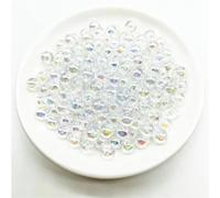 Perles D'espacement Rondes Transparentes En Acrylique,Pour La Fabrication De Bijoux,Breloques,Bracelets,Accessoires De Cou,6mm,8mm,10mm - Type White-8mm X 50pcs
