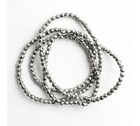 Perles d'hématite à facettes de 2mm, perles en pierre naturelle pour la fabrication de bijoux, bracelet à faire soi-même