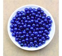 Perles D'imitation Abs Avec Trou,50 À 1000 Pièces,4/6/8/10/12mm,Perle D'espacement Ronde En Plastique Acrylique Pour La Fabrication De Bijoux À Faire Soi-Même - Type Blue-3mm X 1000pcs