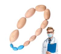 Perles D'orchidomètre - Fabrication Manuelle D'assemblage D'échelles En Bois, Indicateur De Taille Testiculaire, Analyseur De Développement Hormonal, Méthode D'alignement De Comparaison D'apprentissag