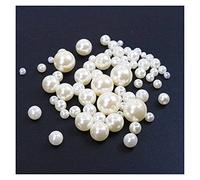 Perles en acrylique en vrac, Lot de 500 perles rondes imitation multicolores 4 mm for la fabrication bijoux(24)