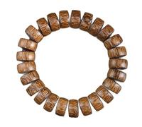Perles En Bois D'encens En Bois D'agar Blanc, Bracelet De Prière Bouddhiste | Perles de prière en bois d'agar blanc, perles en bois irrégulières