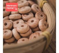 Perles En Bois En Boule En Hêtre, Sans Bpa Pour Que Bébé Fasse Sa Dentition,Lot De 20 Pièces Pour Confectionner Son Propre Collier Ou Bracelet Pour Son Enfant, Produit De Diy Pour Cadeau,