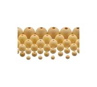Perles en bois - Graine créative - Ø 8 mm - 200 pièces - Couleur bois - Mixte