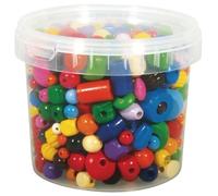 Perles En Bois Multicolores 4 À 16 Mm Boite 380 G