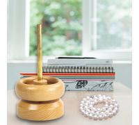 Perles En Bois Super Pratiques Et Aiguilles Incurvées Pour La Rotation Et La Ficelle, Chargeur De Perles, Outil De Ficelle De Perle De Graine, Dispositif De Fabrication De Bijoux
