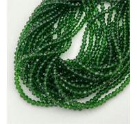 Perles en cristal bleu vert 2 3 4 6 8 mm pour accessoires de fabrication de bijoux Rondelle Perles d'espacement en vrac Perles de verre à facettes Bracelets DIY - vert foncé - 8 mm environ 65 pièces