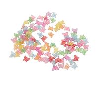 Perles en Forme de Papillons, 100pcs Perles en Forme de Papillons en Plastique DIY Fabrication Artisanat pour Boucle d'oreille Tour de Cou Cheville Bracelet Collier Fabrication de Bijoux