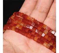 Perles en lapis lazuli en pierre naturelle d'agates pour la fabrication de bijoux, colliers, boucles d'oreilles, bracelets, agate rouge, 6 mm (environ 60 pièces)