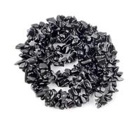 Perles en pierre concassée irrégulière de 3, 5, 8 et 12 mm for la fabrication de bijoux, colliers et bracelets à faire soi-même(Black Agates,5-8mm)