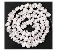 Perles en pierre concassée irrégulière de 3, 5, 8 et 12 mm for la fabrication de bijoux, colliers et bracelets à faire soi-même(White Turquoises,8-12mm)