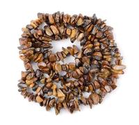 Perles en pierre concassée irrégulière de 3, 5, 8 et 12 mm for la fabrication de bijoux, colliers et bracelets à faire soi-même(Yellow,5-8mm)