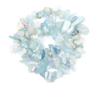 Perles en pierre concassée irrégulière de 3, 5, 8 et 12 mm for la fabrication de bijoux, colliers et bracelets à faire soi-même(Light Blue,3-5mm)