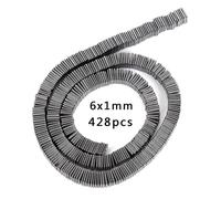 Perles En Pierre Hématite Noire Naturelle,45 Styles,Étoile Géométrique,Colonne,C?Ur,Intercalaires,Pour Bijoux,Bracelets De Direction - Type 6x1mm