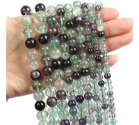 Perles en pierre œil amazonite quartz rose turquoise agates obsidienne perles pour la fabrication de bijoux bracelet à bricoler soi-même 4 6 8 10 mm-fluorite-4 mm environ 90 pièces