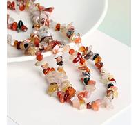 Perles en pierre irrégulière, perles naturelles, pierres semi-précieuses avec trou pour bijoux, bricolage, boucles d'oreilles, bracelets, chaînes, longueur 87 cm, marron beige